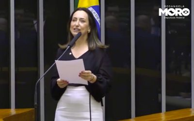 Rosangela Moro faz primeiro discurso na tribuna como deputada federal